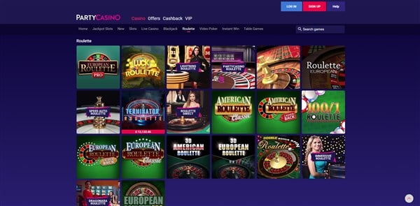 Party Casino Roulette Review